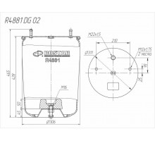 Cylinder (without piston) R4881DG02 (CONTITECH 4881NP02)